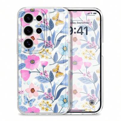 Flower Phone Case Broken Flowers Phone Case Compatible With Samsung Galaxy S25 S24 S23 S22 S21 S20 S10 Plus FE Ultra Note 20 Ultra 10 Pro M55 M54 F54 M53 M33 M23 M14 M13 F23 A73 A72 A71 A55 A54 A53 A52 A51 A50 A50S A35 A33 A32 A31 A30S A25 A24 A23 A22 A20S A20 A16 A15 A14 A13 A12 A11 A10 A10S A06 A05 A04 A04E M04 M04S F04 A03 A03S A02 A02S EU 4G 5G Transparent Case Waterproof Shockproof Anti-Fall Scratch Resistant