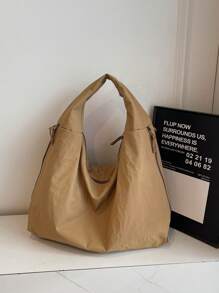 全新女士单肩托特包复古休闲大容量腋下软皮背包