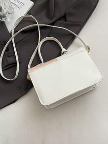 Túi xách ca rô đơn giản thời trang mới, Túi đeo vai nữ dùng hàng ngày, đi làm, thường ngày, đi làm, quà tặng lễ hội - Hồng - Xem 11