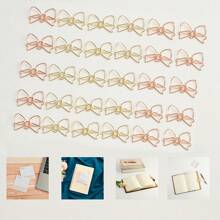10PCS/24PCS/50PCS Butterfly Paper Clips, Fixed Book Paper Clips, Creative Design, Minimalist Learning Gifts, Stationery, Multiple Options Suitable For Organizing Office Stationery And Daily Office Decoration Paper, Mother's Day Gifts, And Perfect Holiday Gifts,Back To School,School Supplies