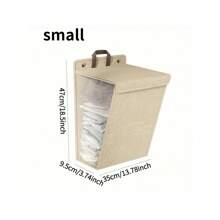 1/2 件壁挂式洗衣篮，可折叠家用脏衣服篮，适用于浴室、卧室、客厅和家庭清洁