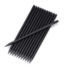 10 件装木质黑色 HB、2B 定制高级酒店、会议和广告礼品铅笔带橡皮擦、书写和绘图文具返校