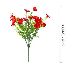 1pc Artificial Eucalyptus & Bindweed Flower Decor, Outdoor Fake Plant For Photography Props, Ins Style