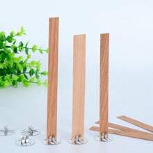 木制蜡芯，木制灯芯蜡烛芯，木制蜡烛芯，蜡杯木制芯 - 原木色 - 查看 2
