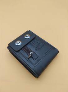 1 件时尚男士钱包防盗刷身份证包大容量零钱包包适合青少年夏季休闲户外运动或度假旅行或毕业礼物或生日礼服配饰