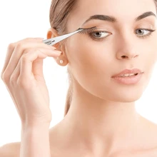 Pointed Tweezers | High Carbon Stainless Steel Needle Nose Tweezers | Fine Point Tweezers Precision Hair Removal | Perfectly Aligned & Hand-Filed Sharp Tweezers | Silver,Makeup,Cheap,Room Decor,Vanity,Travel,Bedroom,Makeup Accessories,Tweezers