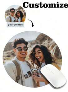 1pc Customized Large Rectangular Mouse Pad - Non-Slip, Durable Stitched Edges, Natural Rubber - Perfect For Office, Gaming And Study - Customized Design Available - Multicolor - View 3