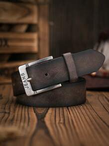 1pc Men's Bohemian Western Cowboy Style With Embossed Metal Buckle Vintage Multi-Color PU Leather Belt Fall, Autumn, Halloween Autumn-Winter Accessories,Suitable For Teens, Youth,Men,Casual, Outdoor, Athletic, Vacation, Graduation Gifts, Birthday, Daily Wear - As Shown - View 25