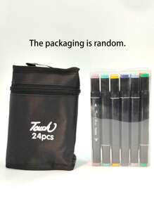 12/24/30/36 Colors Christmas Decoration Pens, With Colored Artist Markers, Dual-Tip Art Markers, Dual-Tip Sketch Markers And Permanent Markers - Suitable For School, Painting, Coloring, Sketching, Card Making, Adult And Kids Illustration, Dual-Tip Markers, Children Art - Multicolor - View 10