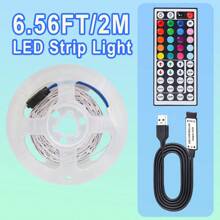 1 Stück 1M/2M/3M/5M/10M/15M LED-Strip-Leuchten für Schlafzimmer mit 44 Tasten Fernbedienung, RGB-Farbwechsel-LED-Lichterkette, Schlafzimmer-Lichterkette, Wohnzimmer Zuhause Valentinstag Party Hochzeit Dekoration