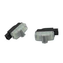 laky 2pcs Car LED Door Welcome Lights, Dedicated Use For Skoda Superb Skoda Kodiaq Models, Auto Sensor High Definition Pattern Projection Lights, Plug And Play, Convenient Installation, Car Modification Accessories