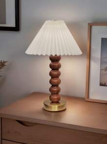 1 Stück Tischlampe mit Holzoptik, geeignet für Wohnzimmer, Büro, Hotelbadezimmer, Outdoor Camping, Eid Geschenk, Schlafzimmer, Lesen, Studenten, Kinder, Dekoration, Schwangerschaft, Sensor, Gebetsecke, im italienischen, minimalistischen, europäischen, chinesischen, französischen, modern arabischen Stil, minimalistisches islamisches Design, Oase gemischter Stil