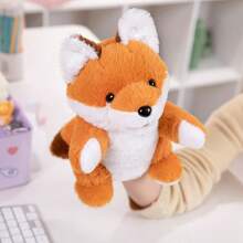 Juguete de peluche suave y lavable de 25 cm/9.84 pulgadas con forma de animales de la jungla, títere de mano para el juego de roles de niños con león, canguro, elefante, jirafa, cerdo, mono, con boca abierta como accesorios de actuación, muñeco de peluche que ofrece a los niños un gran títere de dedo