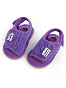 Infant's First Walking Shoes For Boys And Girls, Summer Sandals Open Toed Lightweight Shoes Infant Sports Shoes Breathable Lightweight Non Slip Sports Shoes 0-12 Months Old - Purple - View 5