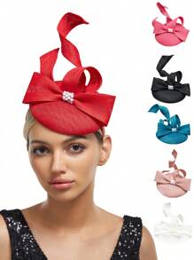 1 pieza Sombrero tipo fascinador de estilo Kentucky Derby de primavera para mujer, accesorio plegable para el cabello para boda, fiesta de té, cóctel, regreso a clases, sombreros pequeños, mini fascinador, mini sombrero de copa, mini gorra, accesorios para rave, regalos