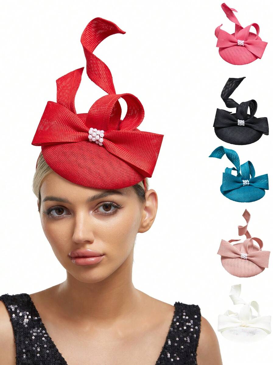 1 pieza Sombrero tipo fascinador de estilo Kentucky Derby de primavera para mujer, accesorio plegable para el cabello para boda, fiesta de té, cóctel, regreso a clases, sombreros pequeños, mini fascinador, mini sombrero de copa, mini gorra, accesorios para rave, regalos