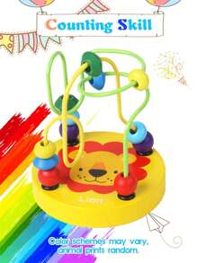 5-In-1 Wooden Toy Set: Percussion Instrument, Piano, Clock, Caterpillar, Beaded Puzzle, Music Educational Toys For Boys And Girls