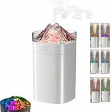 FULLBELL Cool Mist Humidifier, 400ML, 10-20 Hours Runtime, 7 Color Lights, 2 Modes, 24db Quiet