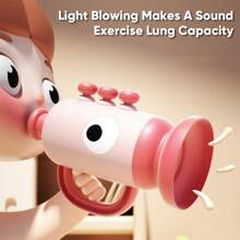 Baby Hand Clap Drum Small Trumpet Chewable Percussion Musical Instrument, Collapsible Striking Drum Early Education Music Toy