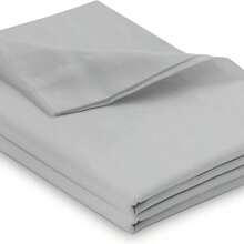 Farfallarossa Solid Color Polyester Bed Sheet (1 Piece) - High-Quality Material, Elegant Design, Soft And Comfortable, Creates A Luxurious Resting Experience, Suitable For Various Bed Types. - Light Grey - View 8
