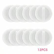 12 Pcs Loose Powder Puff Pink Cotton Pads Face Body Makeup Velour With Ribbon Applicators Setting Round Make Up Eyeshadow Concealer Cosmetics Sponge - Multicolor - View 14