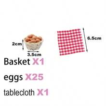 Dollhouse Mini Kitchen Accessories, Baking Tools Model Parts, Mini Hand Mixer, Sweet Box, Egg Tray, Miniature Kitchen Food Toy, Baking Scene BJD Mini Cookies, Bread, Cooking Gloves, Apron