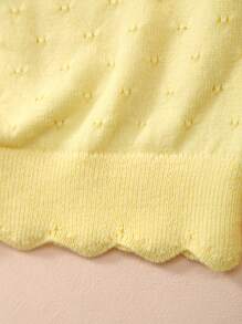 Mädchen leichte knöpfbare durchbrochene gestrickte Strickjacke