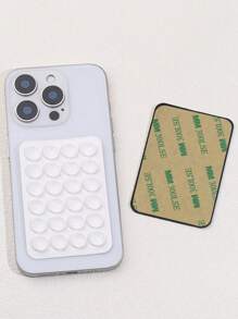 8 pièces Support de téléphone en silicone avec ventouse, étui de téléphone carré multifonction étanche, ventouse en silicone à 24 trous à forte adhérence, convient à diverses scènes, utilisé pour fixer le téléphone et l'empêcher de tomber, accessoires pour vidéo, vibration et selfie de téléphone