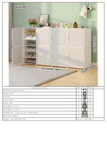 Multi-Tier High Capacity Dust-Proof Storage Shelf, Foldable Shoe Rack For Bedroom, Living Room, And Hallway, Suitable For Home Use