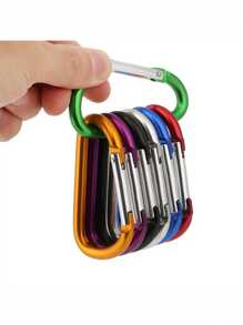 2 Stücke Aluminium Stern Karabiner, kreativer Feder Federhaken Schlüsselring Schlüsselanhänger, Outdoor Camping Wandern Zubehör Reisenotwendigkeiten Reisezubehör Urlaub Sommer Ferien Schulanfang - Verschiedenfarbig - Übersicht 4