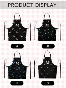 3Pcs Customized Kitchen Apron Set - Personalized Apron, Oven Mitt, Heat Resistant Pad, Applicable For Cooking, Industrial Production, Household Daily Activities, Outdoor BBQ, Hand/Machine Washable, Multiple Colors Available, Great Gift For Her/Him On Birthday, Anniversary, Christmas - Multicolor - View 6