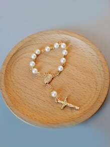 30 件洗礼亚克力珠子仿珍珠适用于洗礼婚礼派对礼物理想的生日派对周年纪念礼物婚礼派对礼物 - 彩色 - 查看 4