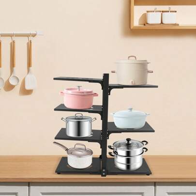 YUNRUX 7-Tier Storage Rack Pots And Pans Organizer Storage Rack 44.09 Lbs