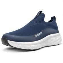 Men's Sneakers, Breathable Slip-On Shoes For Men - Blue - View 3