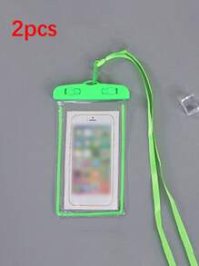 2pcs Lanyard Luminous Waterproof Pouch, Suitable For Outdoor Water Activities Such As Rafting/Diving/Swimming/Surfing/Canoeing/Fishing, Clear Touchscreen Waterproof Phone Case To Protect Your Phone - Multicolor - View 14