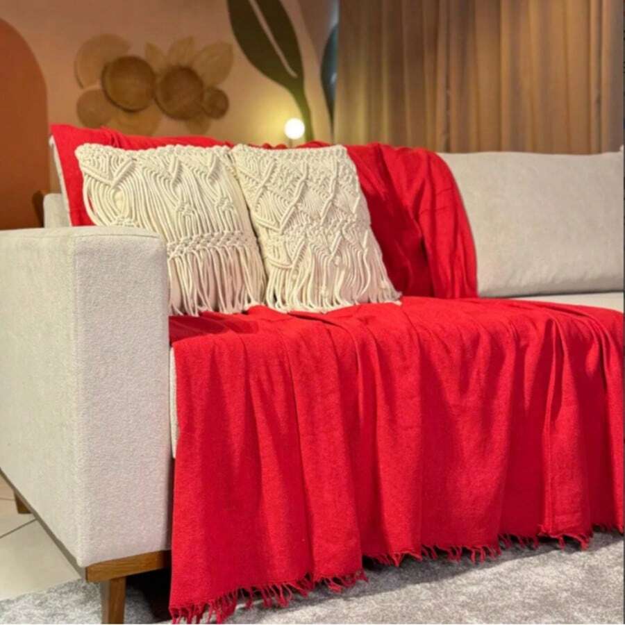 Kit 2 Blankets 2.20X2.90 Meters Luxurious King - Red - View 1