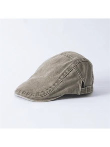 1 Stück Unisex Retro Britische Stil Zeitungsjungenmütze, Frauen Straßen Lässig Barett, Herren einfarbige minimalistische Zeitungsjungenmütze, Paar Frühling/Sommer Malermütze, vielseitig