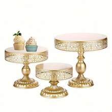 1pcsGolden Cake Rack, Afternoon Tea Desserts, Wedding Plates, Party Tableware, Baking Utensils, Tray Display Rack, Cake Decoration Tools