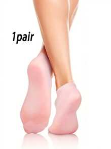 2 pares de calcetines de gel de silicona hidratantes y antifisuras para el cuidado de los pies, removedor y protector de piel muerta y agrietada