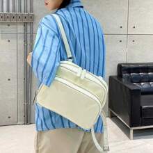 Backpack, Shiny Korean Version Minimalist Style Bag