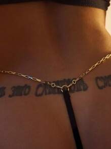 1 pezzo Catena per il corpo regolabile, sexy, gioiello per festa e slip