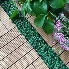 1 件/2 件人造塑料草垫，装饰背景墙，盆栽绿色篱笆植物，隐私屏风适用于室内外花园后院婚礼装饰