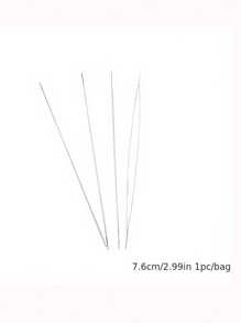 5pcs Stainless Steel Beading Tool Set, Includes Beading Needles, Big Eye Needles, Opener Needles And Handmade Necklace Stringing Accessories