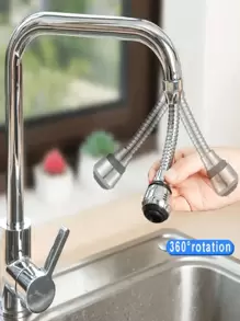 1 Kreative 360° Schwenkbare Verlängerung, 2 längere Modi, drehbar, spritzwassergeschützte Düse, aufgerüstete Wassereinsparung für die Küche! Bad, Toilette, Druckerhöhung, wassersparende Brause, Haushalt Anti-Spritz-Wasser, Haushalt verlängerte Brause, Sprühverlängerungsfilter Badezimmer Dekoration Herbstdekoration Schulanfang