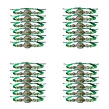 24 Stücke grüne St. Judas Armband, handgefertigte mexikanische Rosenkranz Armbänder, Tadeo handgefertigter Schmuck Rosenkranz Geschenk