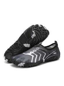Contrast Color Striped Beach Wading Shoes, Lightweight Aqua Shoes Quick Drying Breathable Non-Slip Soft Sole, Suitable For Teens Summer Casual, Outdoor Athletics, Vacation Travel, Graduation Gifts, Birthday Accessories