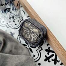 1 件黑色小怪兽耳机盒适用于 1/2 代耳机，新款无线耳机保护套适用于 3/4/Pro/Pro2，男朋友/女朋友礼物 - 黑色 - 查看 6