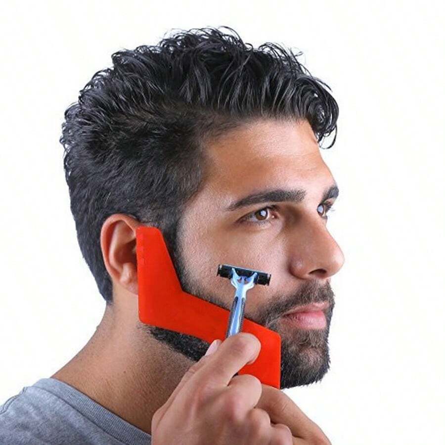 1pc Beard Shaping Template To No. 5 Beard Shaping Template Mustache Shaping Template Beard Guide - Multicolor - View 1