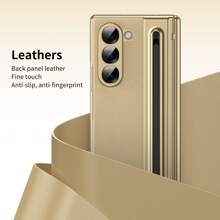 VIETAO 手机壳适用于 Galaxy Z Fold6，内置 S Pen 铰链保护屏幕保护膜，超薄防震外壳适用于三星 Z Fold 7 6 5 4 防水防摔防刮