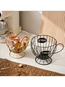 1 pieza Estantería para cápsulas de café de estilo nórdico, organizador de lujo para aperitivos y dulces para el hogar, para exhibición en cafés y bares